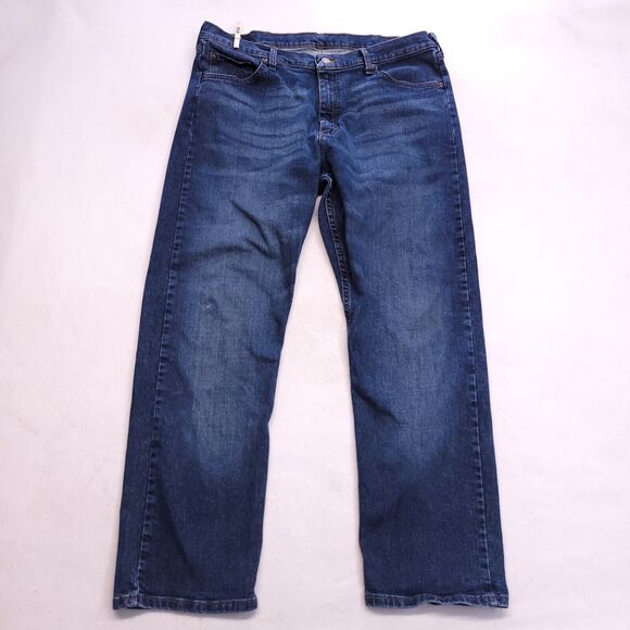 Wrangler Casual Denim Medium Wash Button Zip Jeans Mens Size 38x30 Blue - Picture 2 of 10